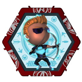 Wow stuff Figurine Wow! Pod Marvel Hawkeye avec capteur de mouvement, connexion entre statues, 3 piles AAA