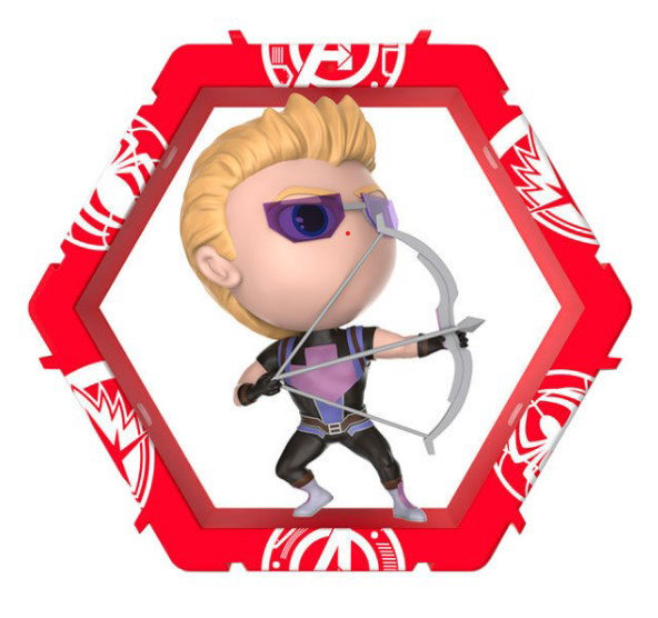 Wow stuff Figurine Wow! Pod Marvel Hawkeye avec capteur de mouvement, connexion entre statues, 3 piles AAA Wow stuff Figurine Wow! Pod Marvel Hawkeye avec capteur de mouvement, connexion entre statues, 3 piles AAA