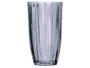 Vivalto Verre haut rayé gris 440 ml – 8x14 cm (Set de 24)