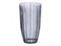 Vivalto Verre haut rayé gris 440 ml – 8x14 cm (Set de 24)