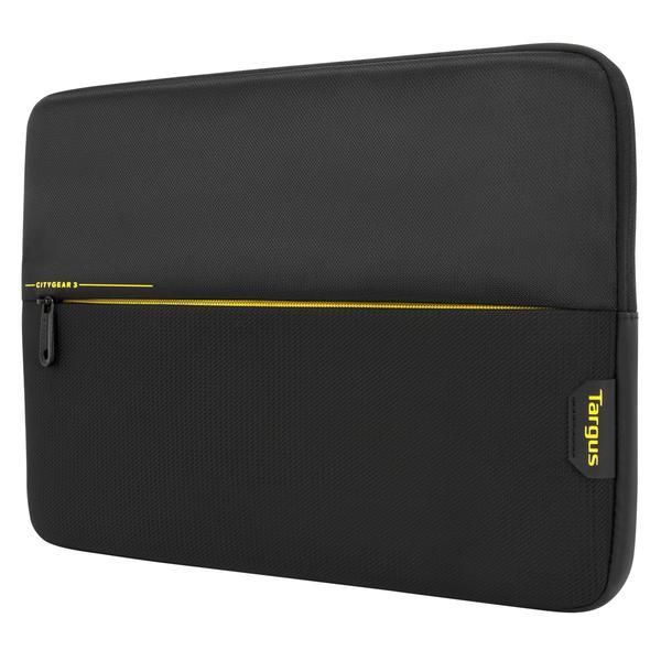 Targus CityGear Housse protectrice rembourrée pour ordinateur portable et appareils 2-en-1 jusqu'à 13,3 pouces - Noir avec poche à fermeture éclair
