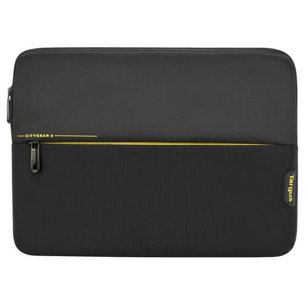 Targus CityGear Housse protectrice rembourrée pour ordinateur portable et appareils 2-en-1 jusqu'à 13,3 pouces - Noir avec poche à fermeture éclair