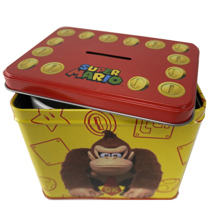 Nintendo - Tasse en céramique et tirelire en métal Donkey Kong Super Mario Bros