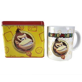 Nintendo - Tasse en céramique et tirelire en métal Donkey Kong Super Mario Bros