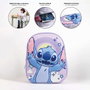 Cerdá Sac à Dos Enfant 3D Stitch 25 x 31 x 10 cm - Mochila pour Fille avec Personnage Disney