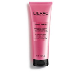 Lierac Glow Fresh Masque Express Revitalisant Lumière et Anti-Âge - Gel-Crème Raffraîchissant avec Acide Hyaluronique - 75 ml