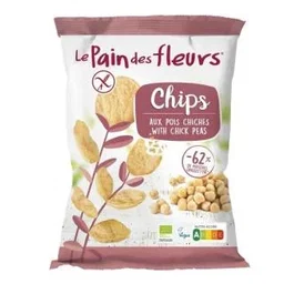 Le Pain Des Fleurs Chips de Pois Chiches Bio 50g - Riche en Fibres et Protéines