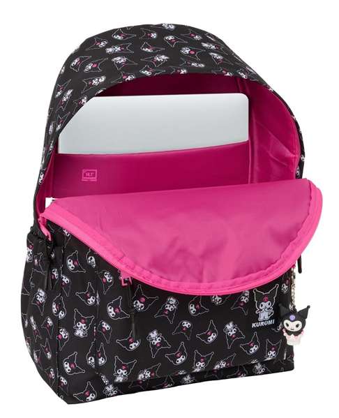 Safta Sac à dos pour ordinateur portable 14.1 pouces Kuromi 31x43x13 cm