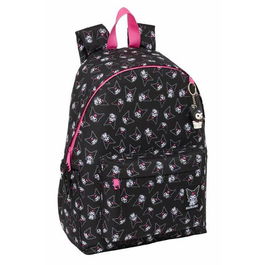 Cartable Kuromi Noir Fuchsia 31 x 43 x 13 cm