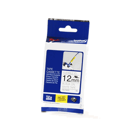 Brother Ruban TZE-FX231 / TZEFX231 Noir sur Blanc pour étiqueteuse