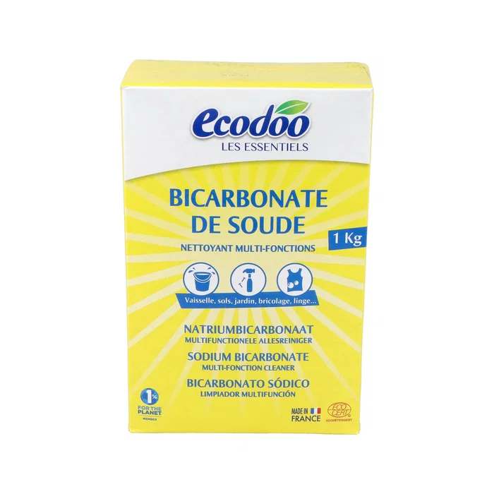 ECODOO Bicarbonate de Sodium 1Kg - Nettoyant Multiusage, Désodorisant et Adoucissant Certifié EcoCert ECODOO Bicarbonate de Sodium 1Kg - Nettoyant Multiusage, Désodorisant et Adoucissant Certifié EcoCert