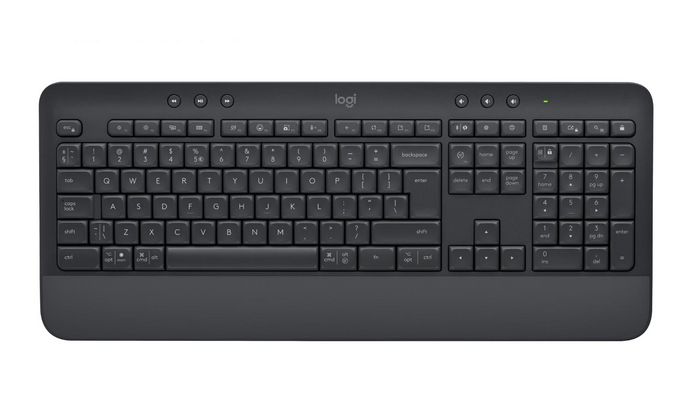 Logitech Signature K650 - Clavier sans fil Bluetooth / Logi Bolt avec repose-poignets - Disposition US International QWERTY - Compatible Windows, macOS, Chrome OS, iPadOS