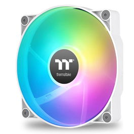 Thermaltake CL-F180-PL20SW-A CT200 - Ventilateur PC ARGB Sync 200 mm avec éclairage RGB adressable, blanc