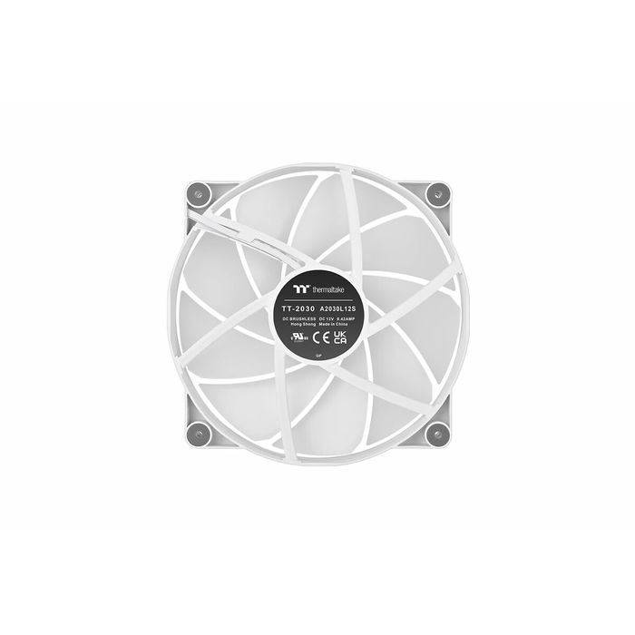 Thermaltake CL-F180-PL20SW-A CT200 - Ventilateur PC ARGB Sync 200 mm avec éclairage RGB adressable, blanc