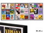 GIFTDECOR Tableau Musique Assorti de 3, 40x50cm avec Cadre Noir
