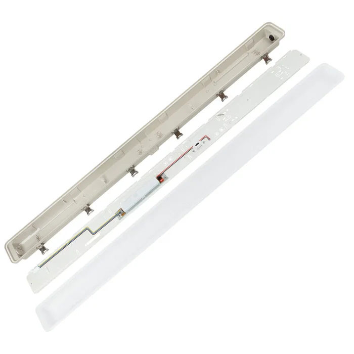 Tridonic Projecteur LED étanche enlacable 40W 4800Lm IP65, CCT réglable 3000-6500K, angle 110°, technologie Flicker Free Tridonic Projecteur LED étanche enlacable 40W 4800Lm IP65, CCT réglable 3000-6500K, angle 110°, technologie Flicker Free