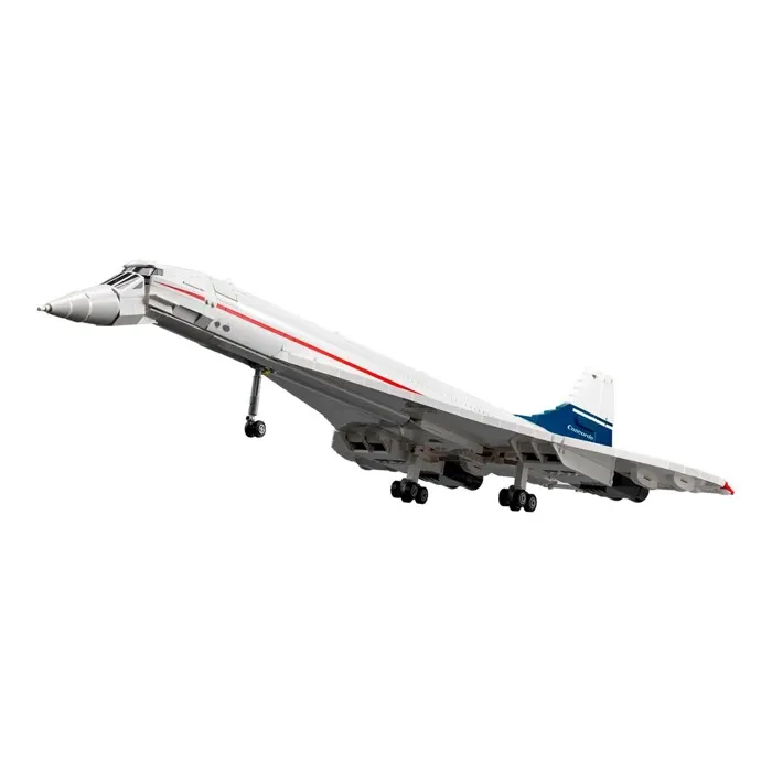 Lego Icons 10318 Le Concorde - Maquette d'Avion à Construire pour Adultes, Set de Véhicule avec 2083 Pièces, Nez Inclinable et Train d'Atterrissage Fonctionnel