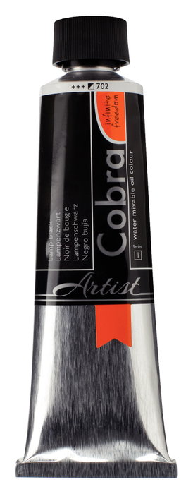 Cobra Peinture à l'huile miscible à l'eau Cobra Artist Color Noir Bujía 702, 150 ml Cobra Peinture à l'huile miscible à l'eau Cobra Artist Color Noir Bujía 702, 150 ml
