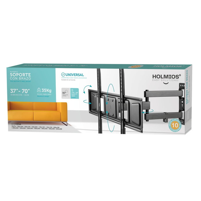 Holmios Support de TV avec bras 37-70 pouces