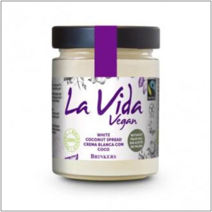 LA VIDA VEGAN Crème Blanche à la Noix de Coco 270G Bio Vegan Sans Gluten LA VIDA VEGAN Crème Blanche à la Noix de Coco 270G Bio Vegan Sans Gluten