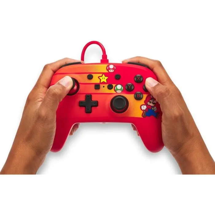 PowerA Manette Filaire Nintendo Switch Speedster Mario Rouge