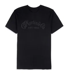 Martin T-shirt Martin Logo Tone And Tone - Noir (M) Taille unisexe 100% coton ringspun