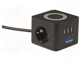 AS SCHWABE Rallonge réseau H05VV-F 3G1,5mm² 1,5m noir