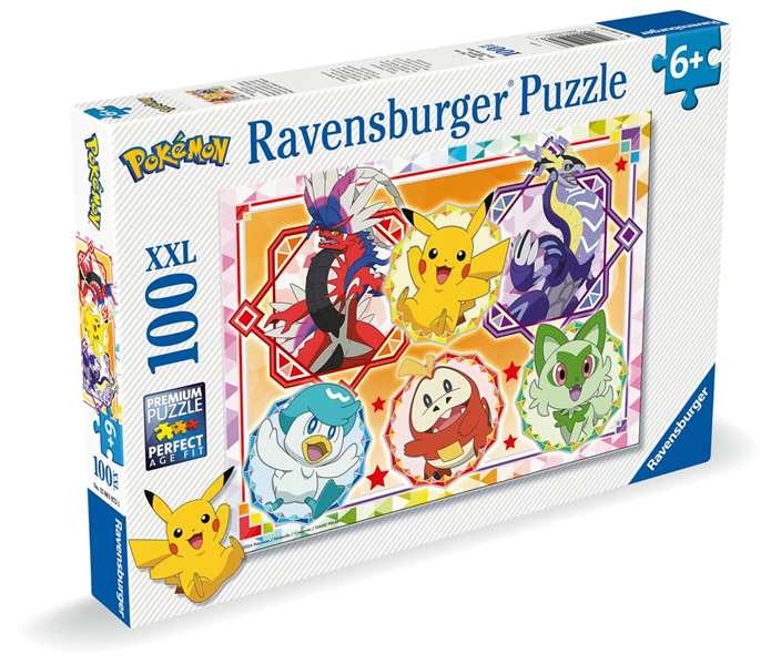 Ravensburger Puzzle XXL Pokémon 100 pièces - Puzzle géant - À partir de 8 ans Ravensburger Puzzle XXL Pokémon 100 pièces - Puzzle géant - À partir de 8 ans