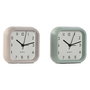 Horloge de table Home ESPRIT Rose Menthe (2 Unités)
