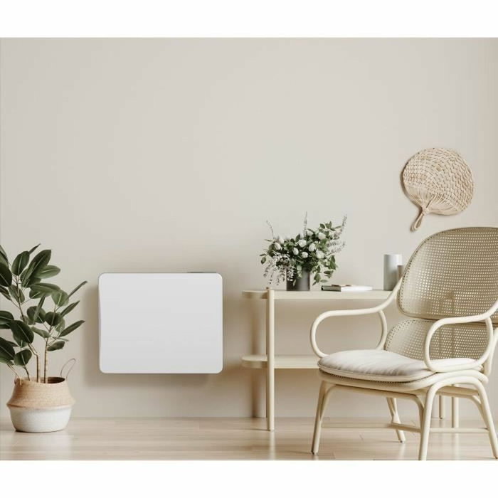 Warm Tech Radiateur électrique à inertie 1000W Céramique Blanc
