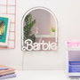 Paladone Miroir Mural Barbie avec Éclairage LED Néon Rose