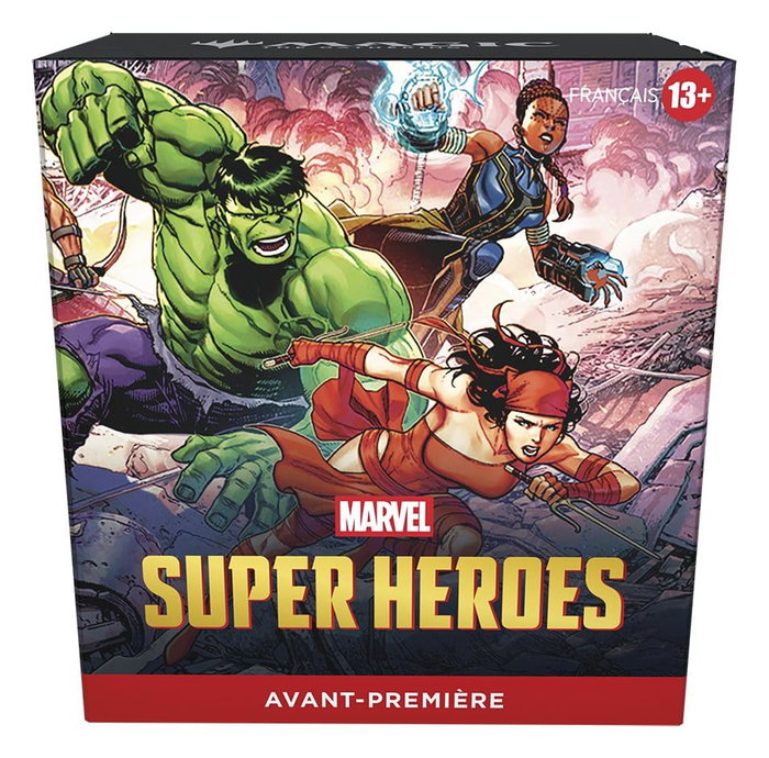 Wizards of the Coast Magic the Gathering Marvel Super Heroes packs d'avant-première (15) - Français Wizards of the Coast Magic the Gathering Marvel Super Heroes packs d'avant-première (15) - Français