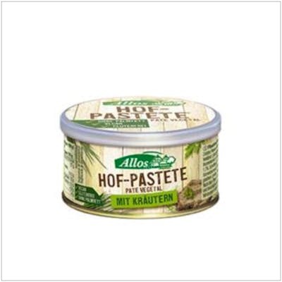 ALLOS Pâté végétal aux fines herbes BIO VEGAN 125g ALLOS Pâté végétal aux fines herbes BIO VEGAN 125g