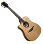Lâg Guitare Acoustique Folk Dreadnought Cutaway pour Gauchers A/E Blue Wave 2