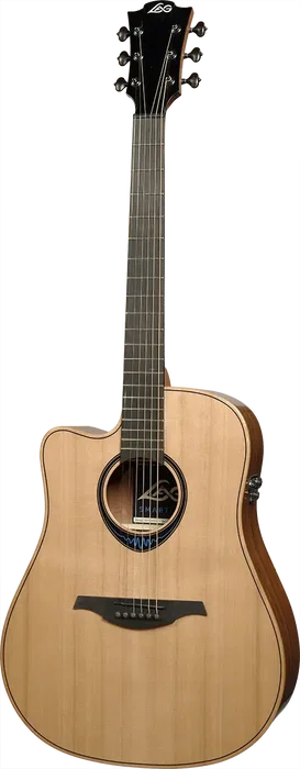 Lâg Guitare Acoustique Folk Dreadnought Cutaway pour Gauchers A/E Blue Wave 2 Lâg Guitare Acoustique Folk Dreadnought Cutaway pour Gauchers A/E Blue Wave 2