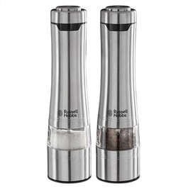 Russell Hobbs 23460-56 Moulin à Poivre et Sel Classics avec Broyeur Céramique Réglable, pour Herbes et Épices