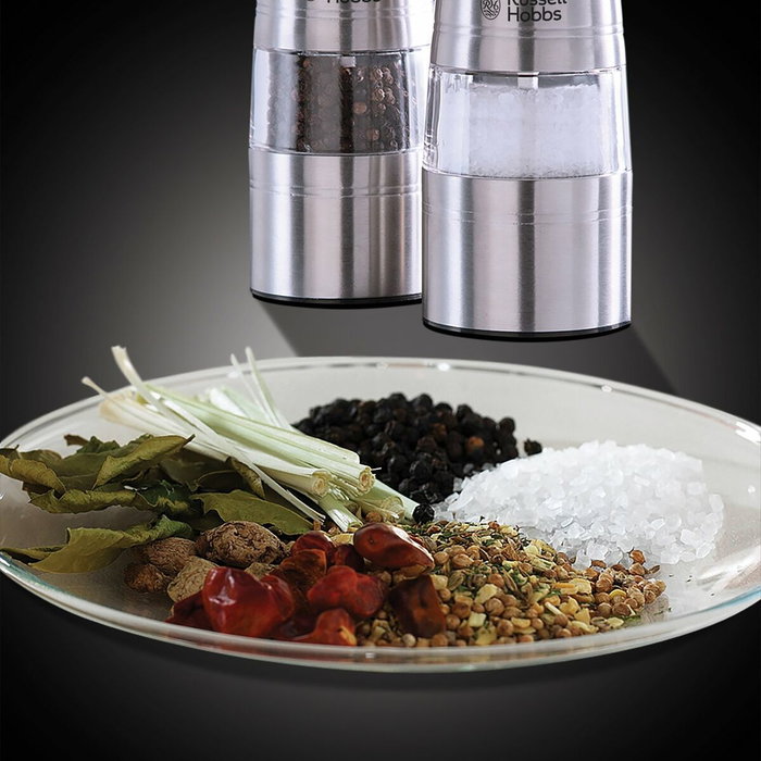 Russell Hobbs Set de moulins à sel et poivre Classics Argenté (2 unités) Russell Hobbs Set de moulins à sel et poivre Classics Argenté (2 unités)