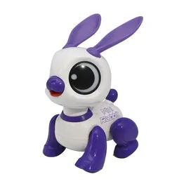 Lexibook Power Rabbit Mini - Robot jouet interactif pour enfant avec effets d'éclairage et sonores, commande par applaudissements, fonction karaoké