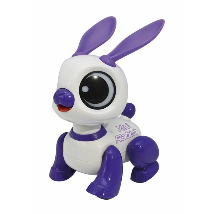Lexibook Power Rabbit Mini ROB02RAB - Robot lapin interactif avec effets lumineux et sonores