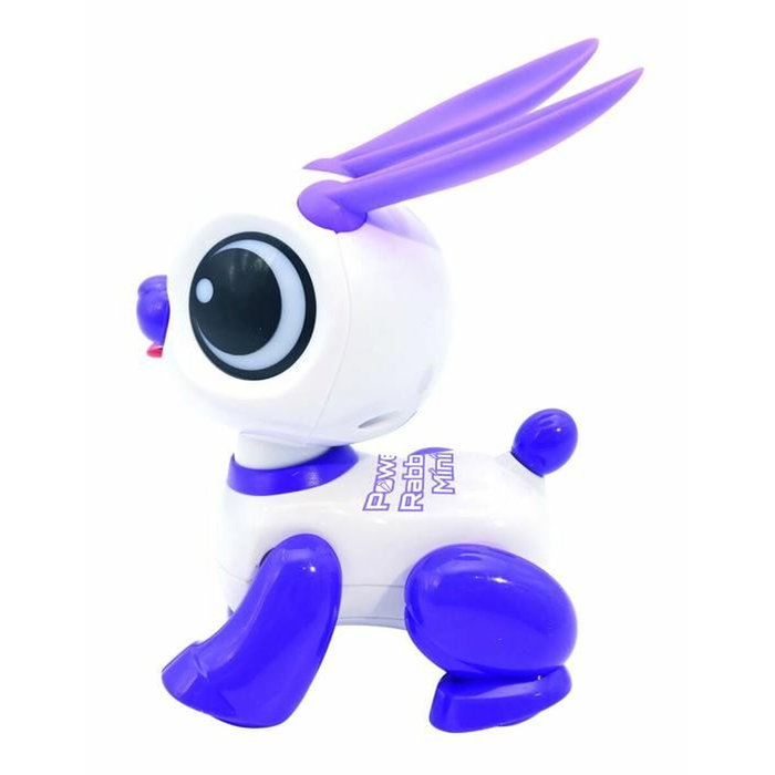 Lexibook Power Rabbit Mini ROB02RAB - Robot lapin interactif avec effets lumineux et sonores