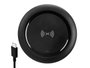 Argon Chargeur sans fil rond noir 10 cm x 1,5 cm x 10 cm avec câble USB-C (Set de 12)