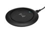 Argon Chargeur sans fil rond noir 10 cm x 1,5 cm x 10 cm avec câble USB-C (Set de 12)