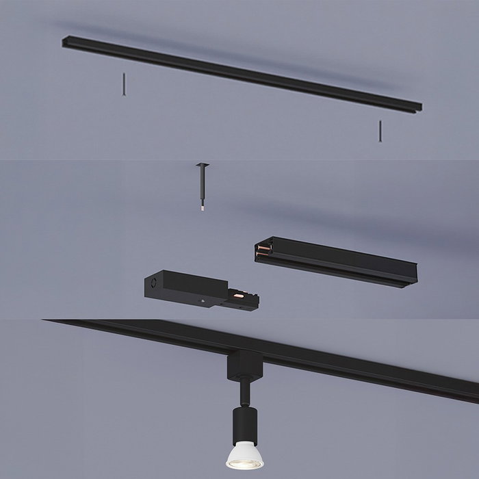 Philips EasyLink Tobia Spot GU10 Noir Aluminium Orientable Compatible Ampoules Intelligentes