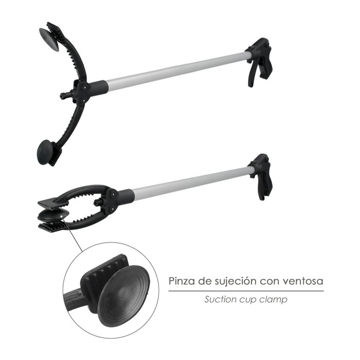 WOLFPACK LINEA PROFESIONAL Pinza de 88 cm en aluminium avec ventouses