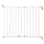 Safety 1st Barrière de sécurité extensible Wall-Fix, largeur 62-102 cm, ouverture à une main dans les 2 sens, métal blanc, fixation murale, pour enfants 6-24 mois