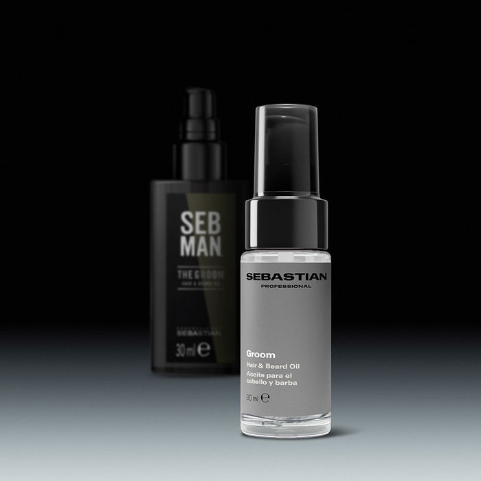 Sebastian Professional Groom Huile Capillaire et Barbe pour Hommes - Douceur, Définition et Brillance - 30 ml