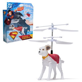 Spin Master Figura DC Comics Krypto Le Super Chien Volant - Jouet Volant de 19 cm avec Recharge USB, pour Enfants de 4 Ans et Plus