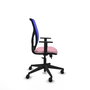 PIQUERAS Y CRESPO Chaise Motilla Synchrone/Traslack Rose Maille Bleu