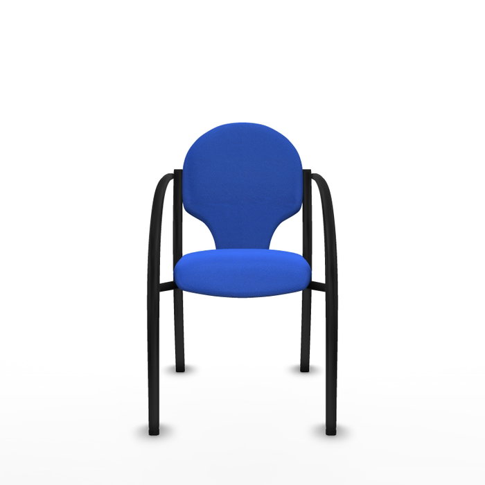 Piqueras Y Crespo Chaise Hellín Bleu avec Bras Fixes