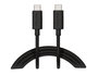 Veho Câble USB-C vers USB-C de Charge et Synchronisation 60W 1m - Transfert de Données Ultra-Rapide 480 Mbps, Finition Caoutchouc Tacton Noir